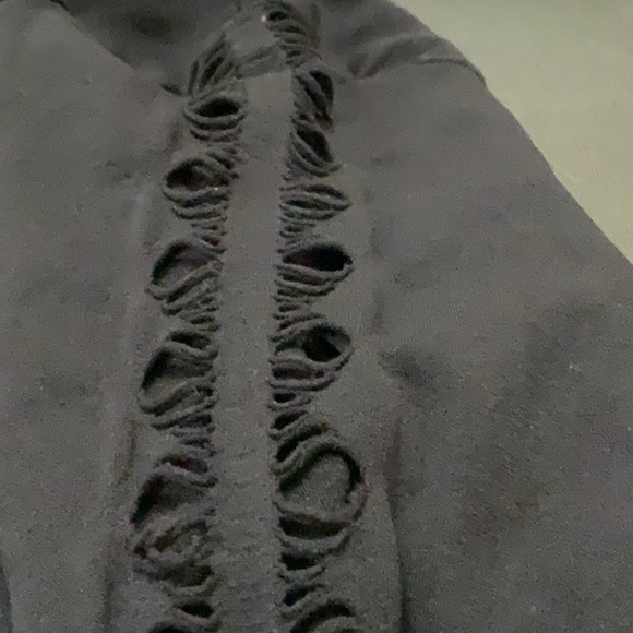 𝅺LONG sleeve black bodycon dress with composition. - Picture 6 of 6